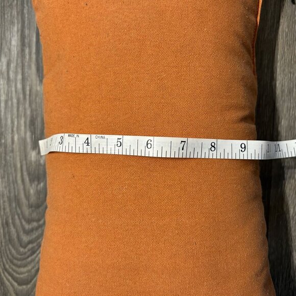 16" Halloween Skeleton Throw Pillow Black Tassels Target Orange Spooky Plush - Picture 3 of 6